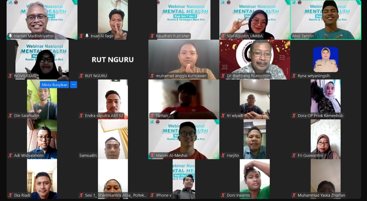 Raudhah Publisher Sukses Gelar Webinar Nasional Mental Health